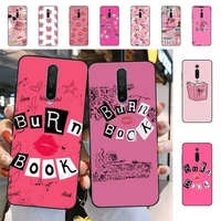 yinuoda burn book mean girls kiss hot fashion phone case for redmi 5 6 7 8 9 a 5plus k20 4x s2 go 6 k30 pro