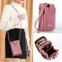fashion multifunction multiple compartments mini mobile phone pouch for iphone 11 pro max x xr xs max 12 13 pro max case purse