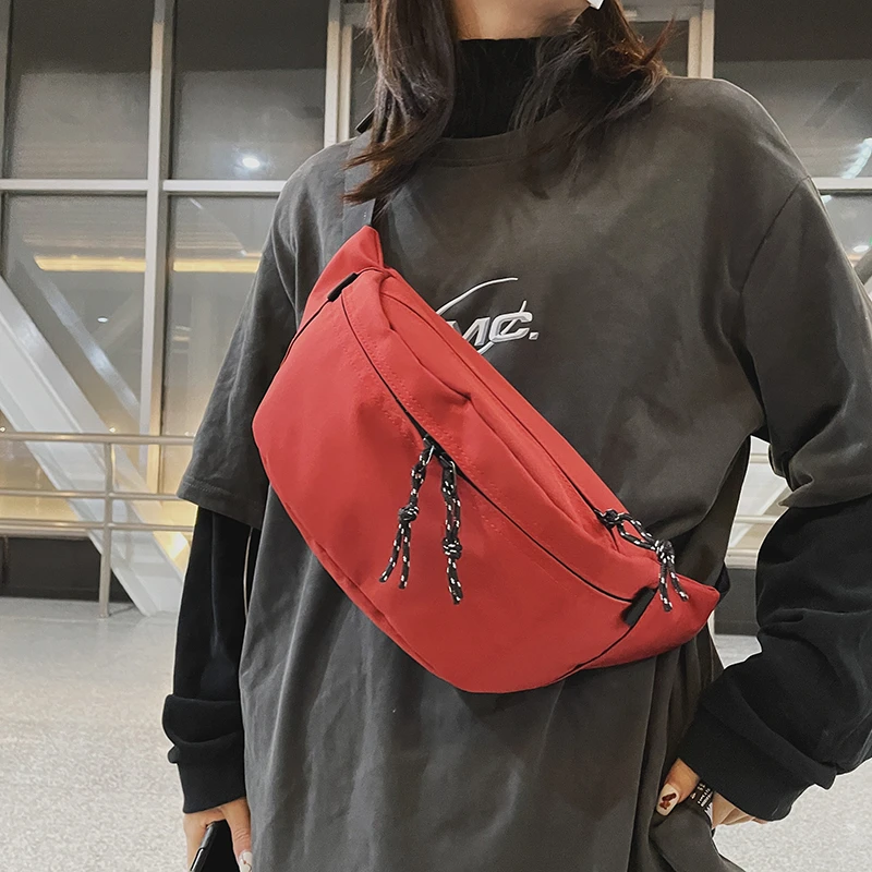 

Fashion Female Belt Bag Casual Exercise Waist pack And Phone Pack Unisex Nylon Crossbody Chest Bags New Street Hip hop Waist Bag