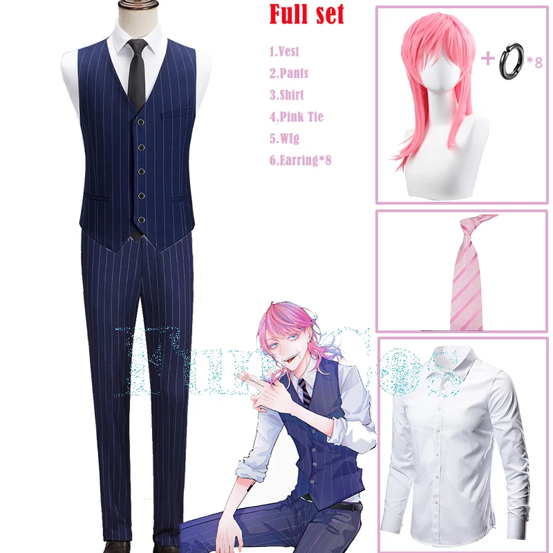 Костюм для косплея из аниме Токийский мстители санзу харучиё Акаси парик серьги