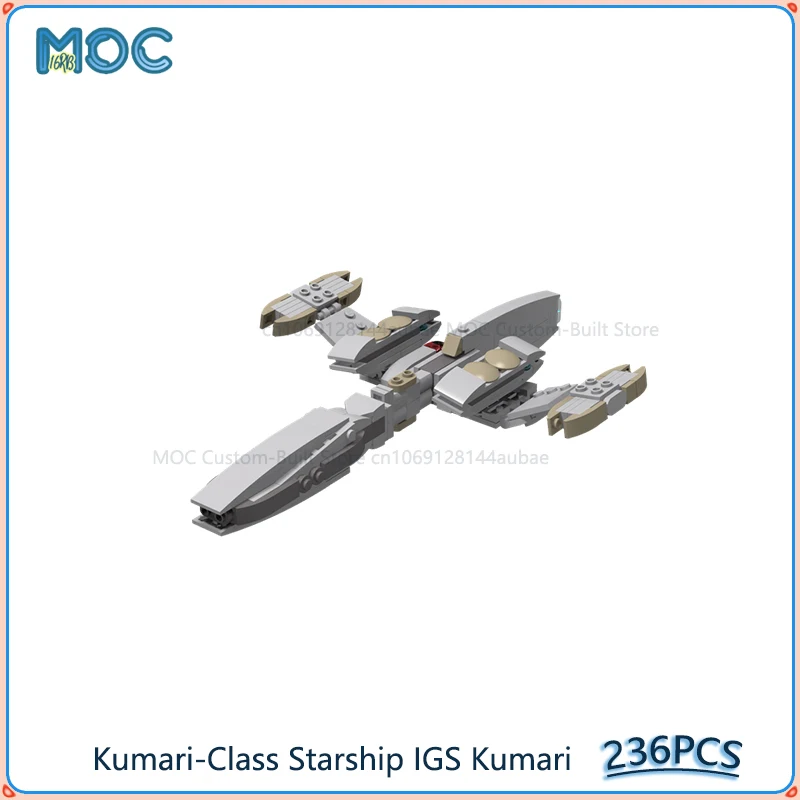 Kumari-Class Starship IGS Kumari Модель MOC Строительные блоки Космический самолет Сборка