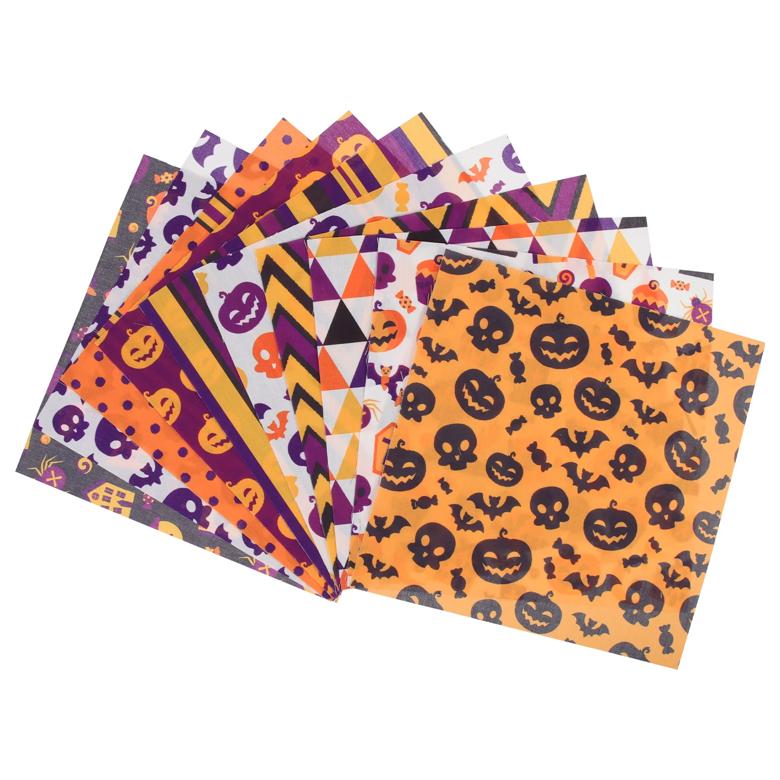 

Halloween Cloth Set Style Fabric Polyester Cotton DIY Sewing Themed Versatile Patchwork Quilting Fabrics by meters liquidations