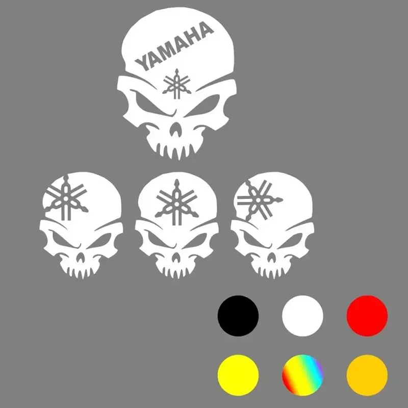

for Yamaha Skull Head Motor Reflective Sticker Motorcycle Decal Modification Body Decoration Electric Vehicle Waterproof