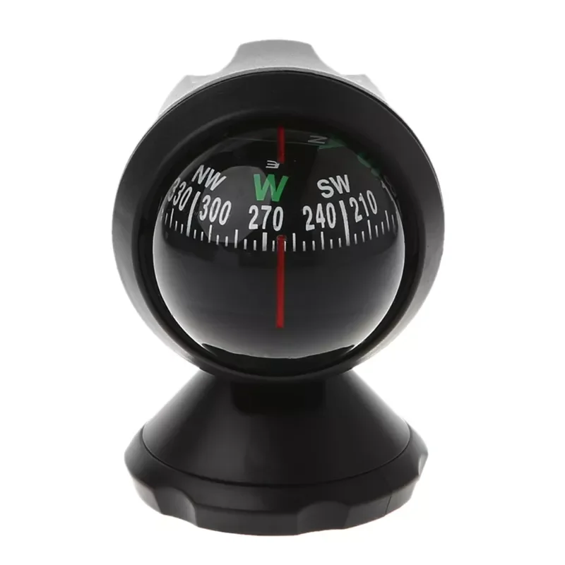 

Mini Car Compass Flexible Navigation Dashboard Auto Ball Cup Vehicle Adhesive N0HF