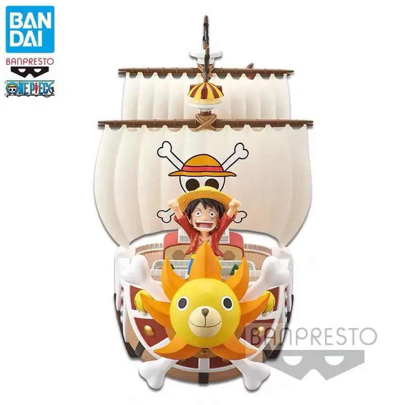

In Stock Original BANDAI BANPRESTO One Piece Mega Wcf Luffy Thousand Sunny Anime Action Collection Figures Model Toys