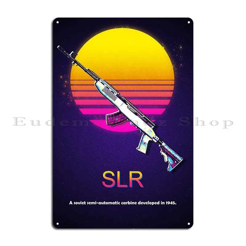 Металлический знак Slr оружия Xezyy Декор стен для клуба персонализированный