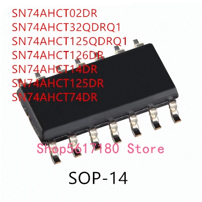 SN74AHCT02DR SN74AHCT32QDRQ1 SN74AHCT125QDRQ1 SN74AHCT126DR SN74AHCT14DR SN74AHCT125DR SN74AHCT74DR IC, 10 шт.
