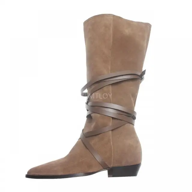 Retro Cowboy Boots Women Knee High 