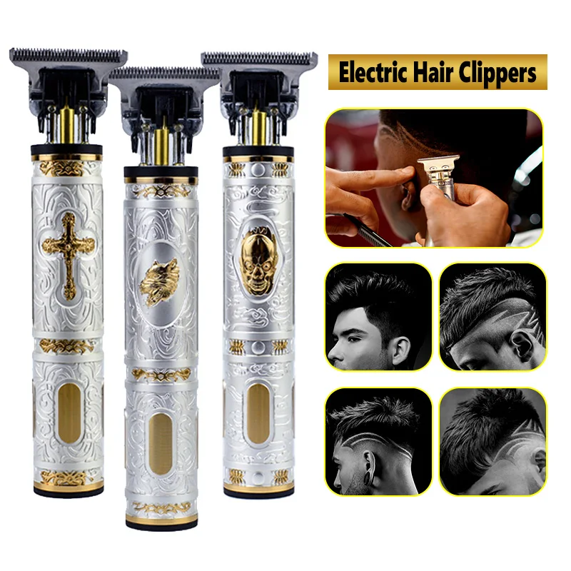 

Hair Clipper Electric Clippers Electric Men's Retro Buddha Head Carving Oil Head Scissors Men Hair Cutting Machine Beard Barber