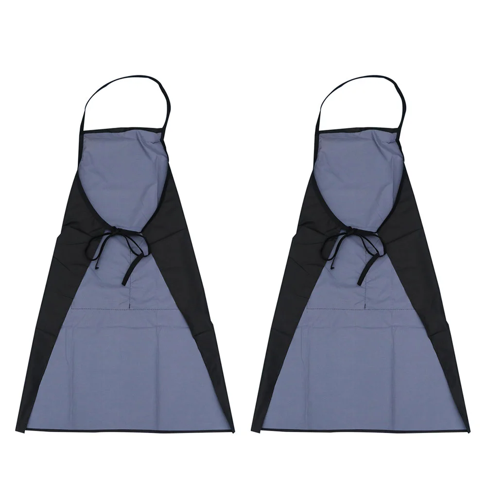 

2 Pcs Gardening Apron Grooming Apron Chef Apron Smock Apron Hairdressing Apron Hair Care Hair Stylist Apron