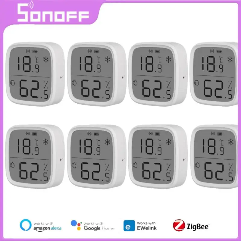 

SONOFF SNZB-02D/SNZB-02 Zigbee Smart Temperature Humidity Sensor With LCD Screen Display Support EWeLink Alexa Google Home