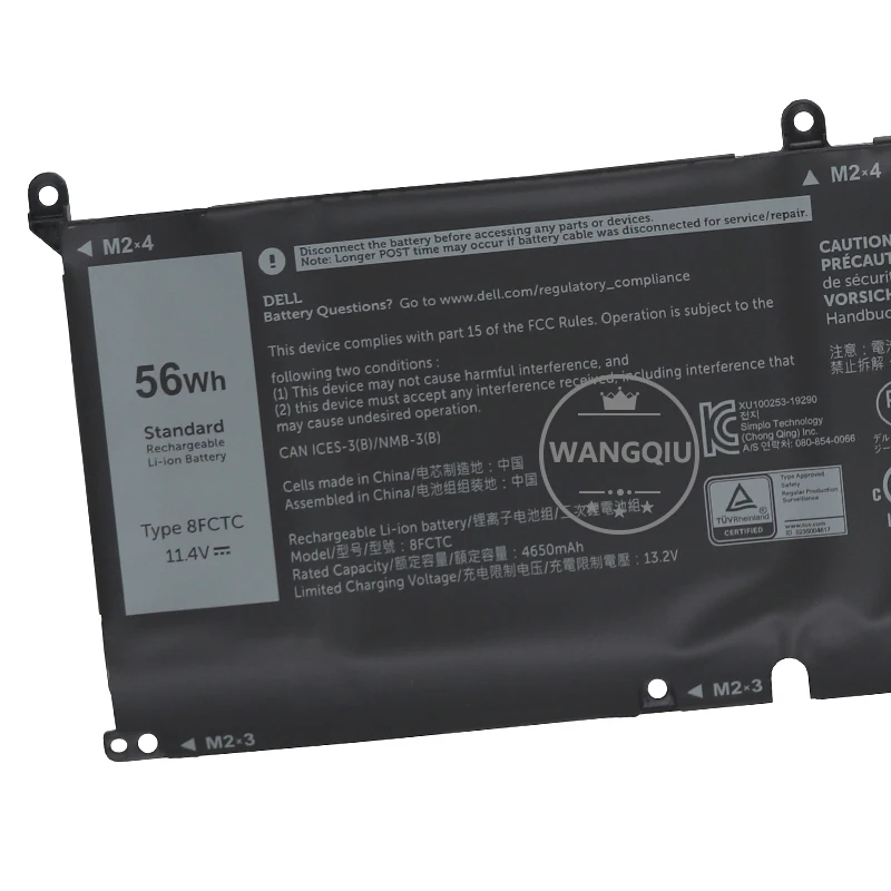 Аккумулятор для ноутбука Dell M15/M17 R3 R4 R5 R6 R7 precision 5550 5560 5570 69KF2 86Wh 8FCTC 56Wh