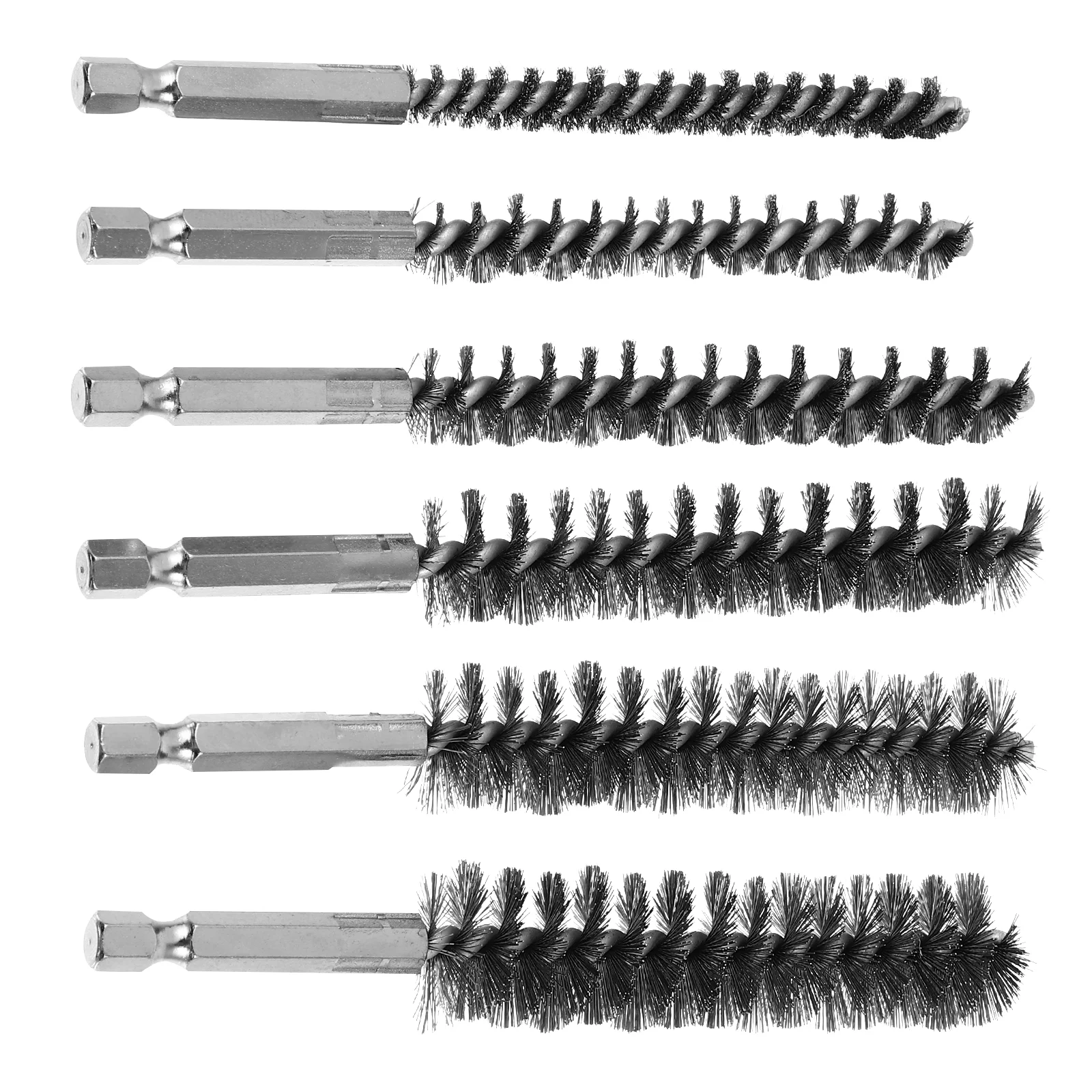 

6 Pcs Wire Brush Pipe Cleaning Small Metal Cleaner Stainless Steel Tube Brushes