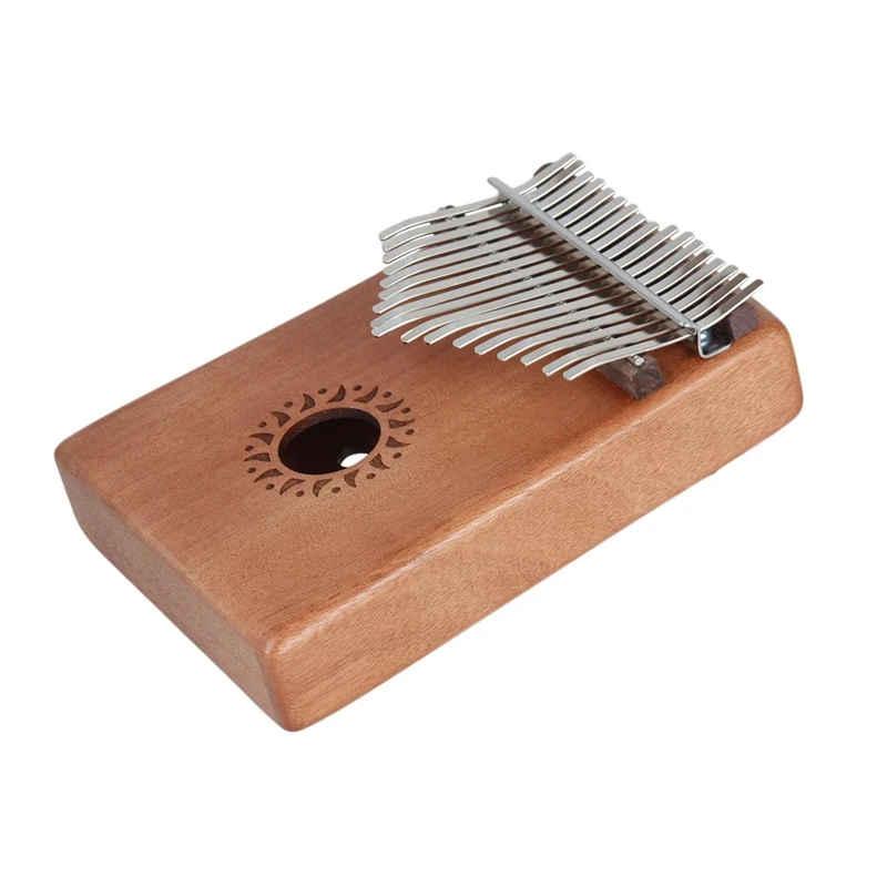 

IRIN Mahogany 17-Tone Thumb Piano Kalimba Beginner Finger Accessories Piano Kalimba Musical Instrument Wood Color