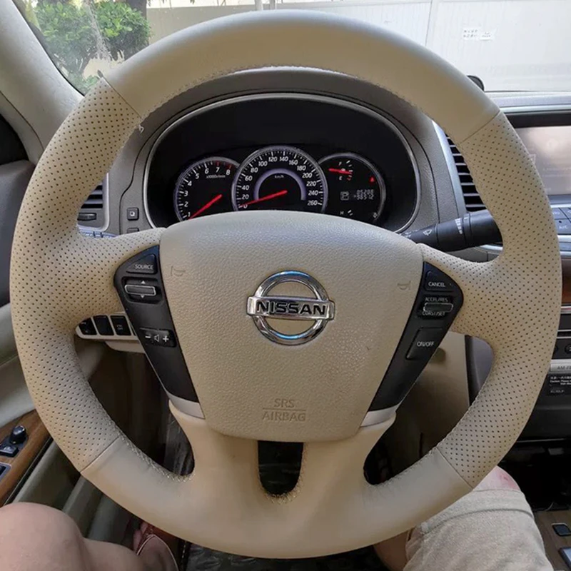 

Искусственная оплетка 100%, подходит для Nissan Teana 2008-2012 Murano 2009-2014 Quest 2011-2017, автомобильные аксессуары для интерьера