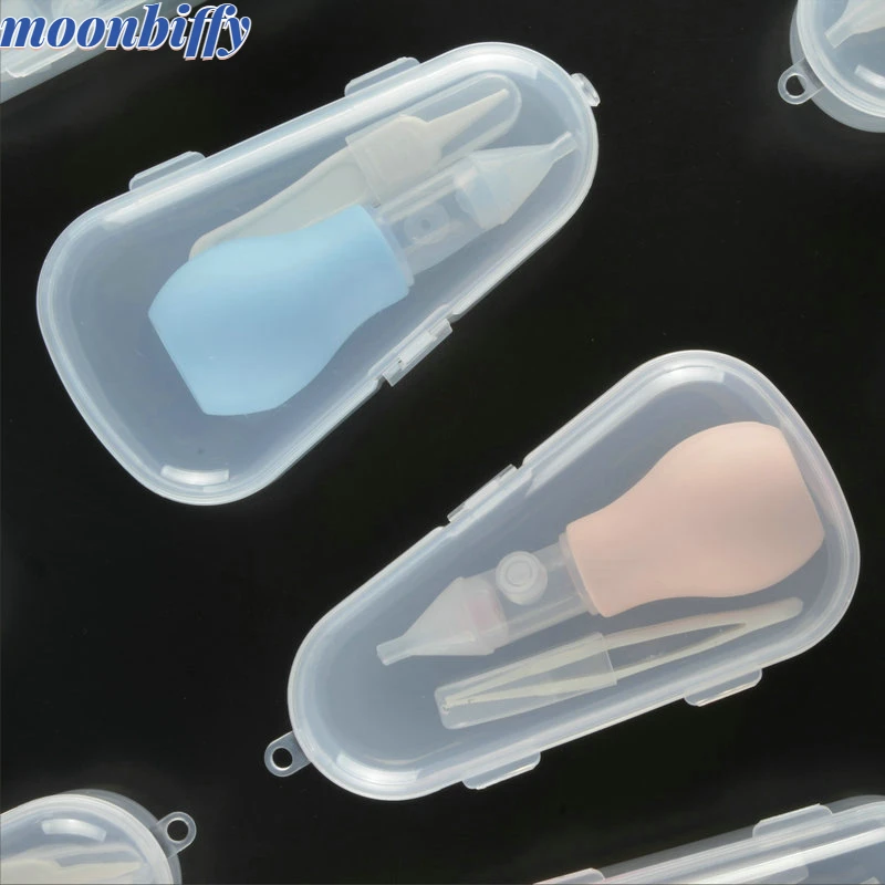 

3pcs/set Newborn Baby Safety Nose Cleaner Kids Vacuum Suction Nasal Aspirator Set Infants Medicine Dropper Accessories Baby Care