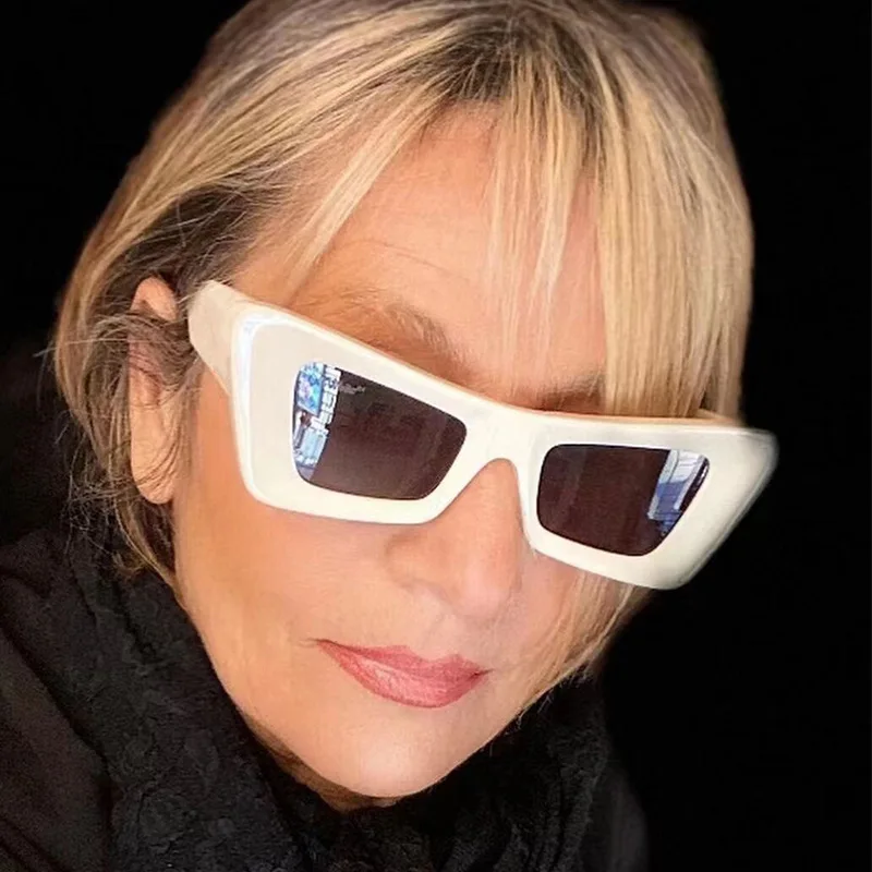 

2022 европейские и американские модные солнцезащитные очки в большой оправе в стиле хип-хоп, модные солнцезащитные очки для улицы