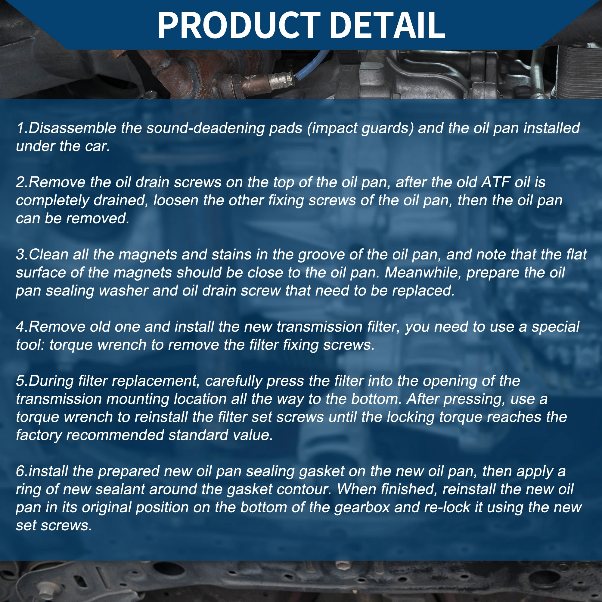 UXCELL No09G 325429 Фильтр автоматической коробки передач для Volkswagen Beetle 2003-2010