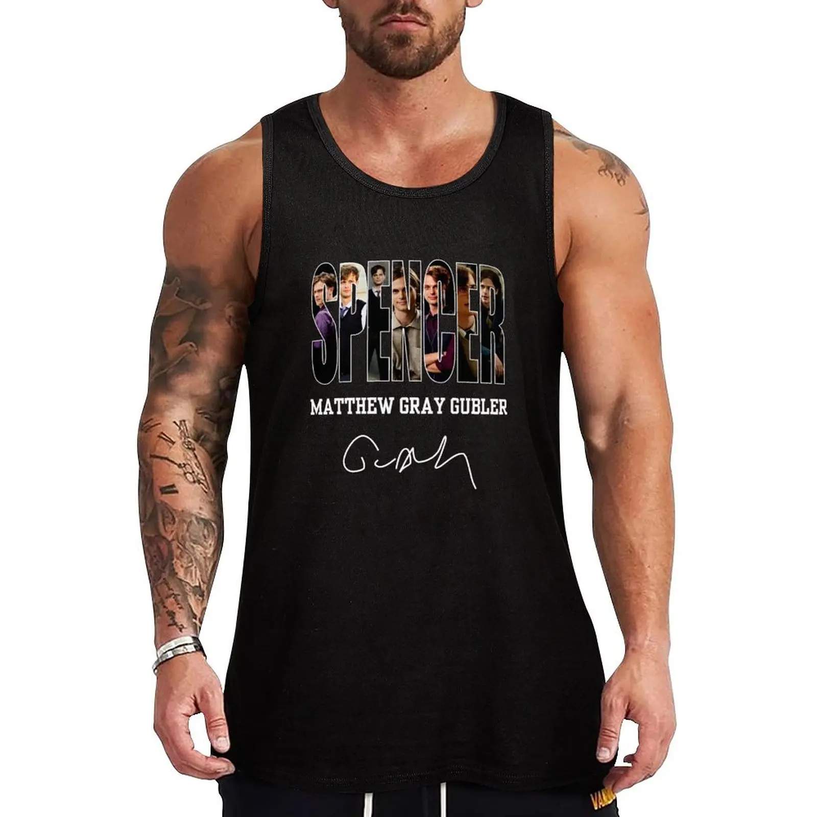 Spéncer Reid Merch Mátthéw Gr teksto G tekstoér Свитер Love Tank Top одежда для фитнеса мужчин аниме
