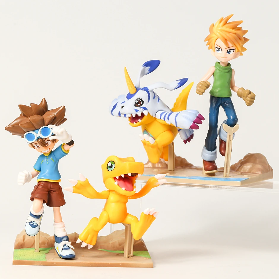 

Digimon Приключения Yagami Taichi & Agumon/ишида Ямато & Gabumon фигурки аниме фигурка коллекционная игрушка подарок на день рождения кукла