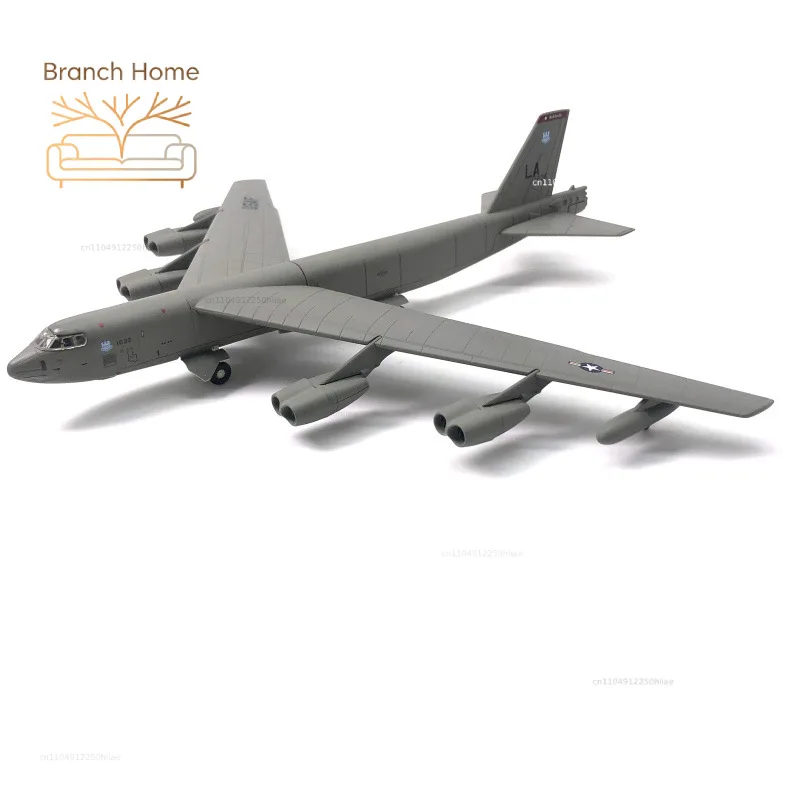 Фото Модель бомбардировщика B-52 США в масштабе 1:200 с подставкой, коллекционный подарок, миниатюрная модель самолета B52 из сплава, украшение для дома №4