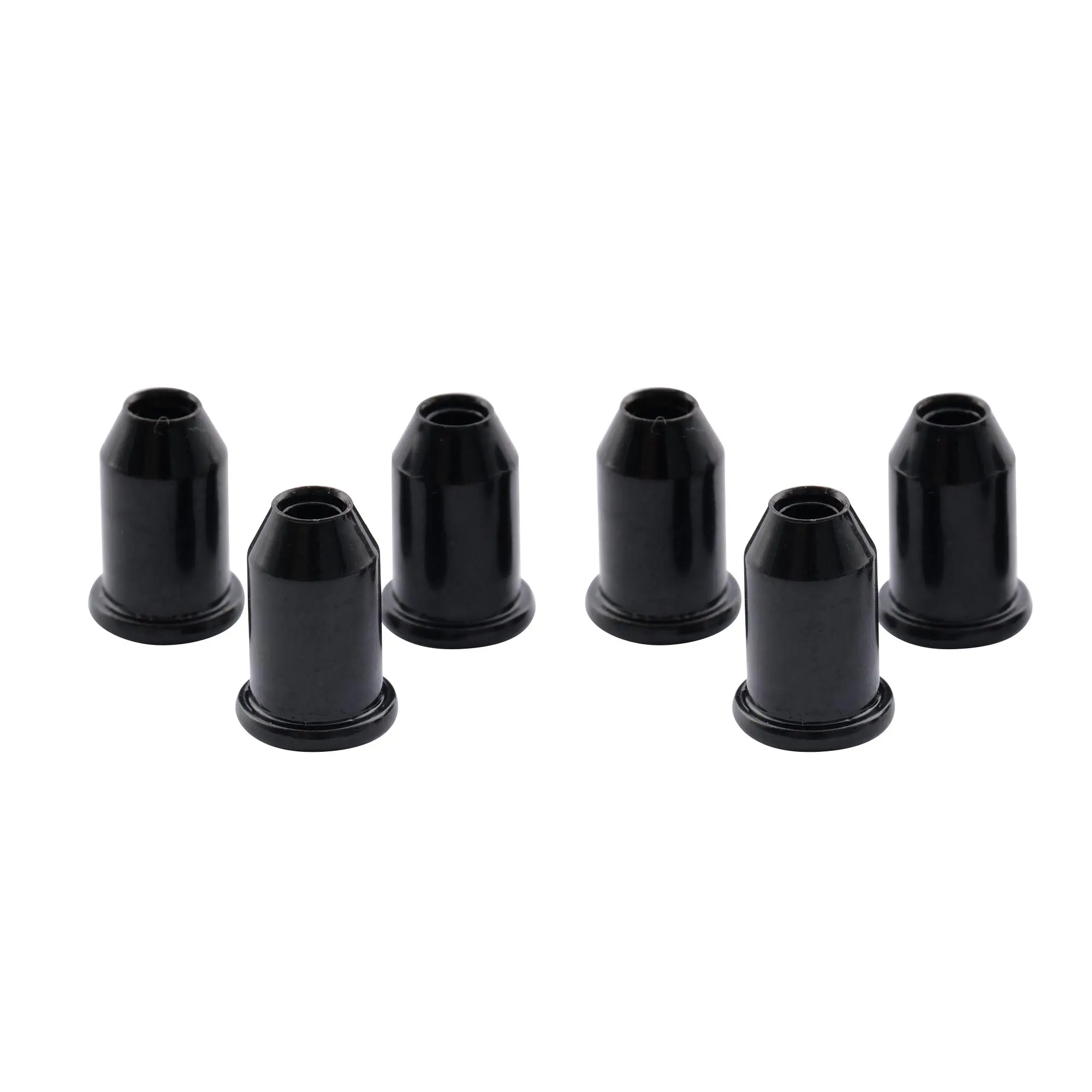 Musiclily Vintage Guitar Through Body Smooth String Mounting Ferrules Black (6 Pieces) | Спорт и развлечения
