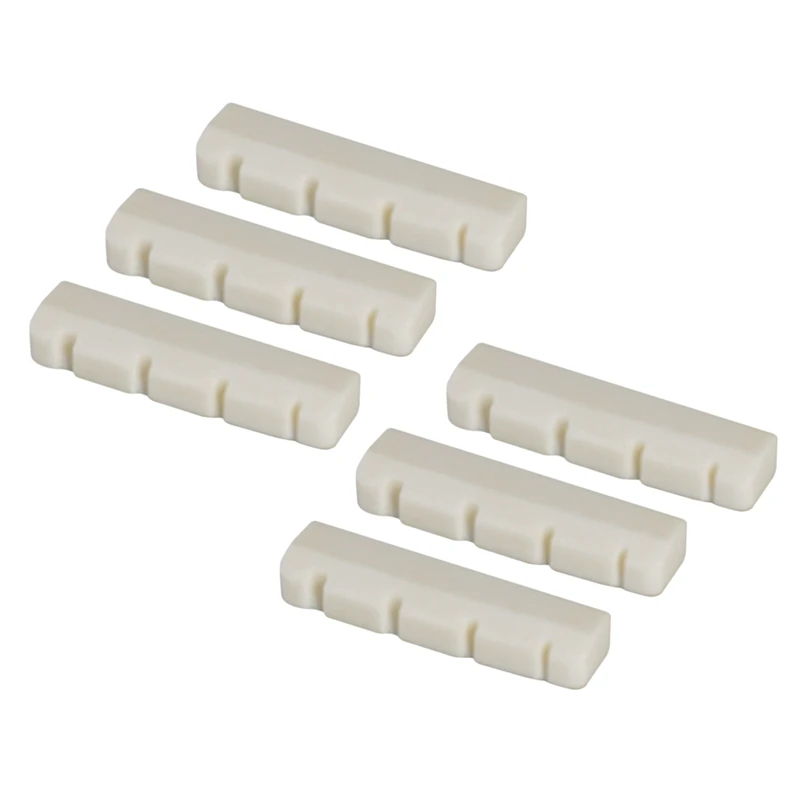 

Bass Bone Bridge Saddle And Nut For 4 String Bass Guitar Pack Of 6