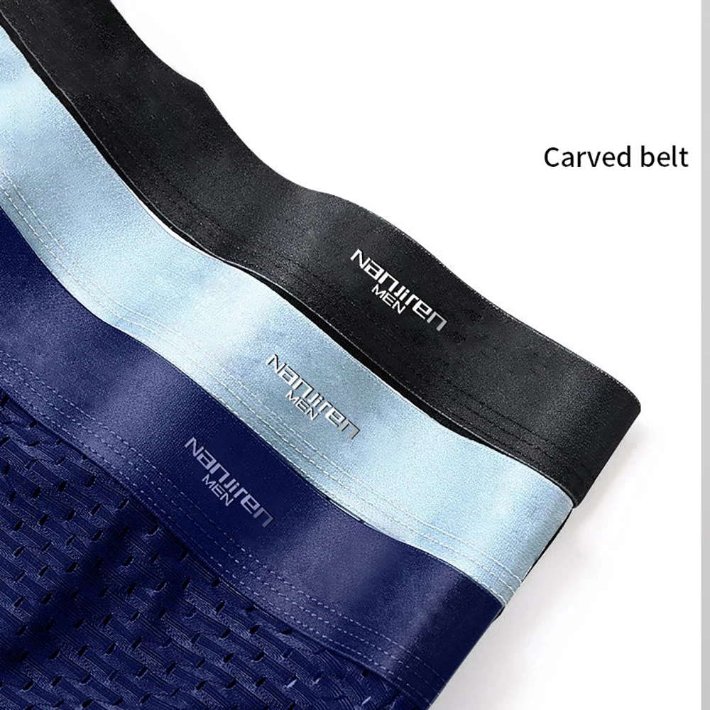 Men's Panties Boxers Men Underwear Boxershorts Men Ropa Interior Hombre Calzoncillos Breathable Mesh Ice silk Men's Boxer Shorts