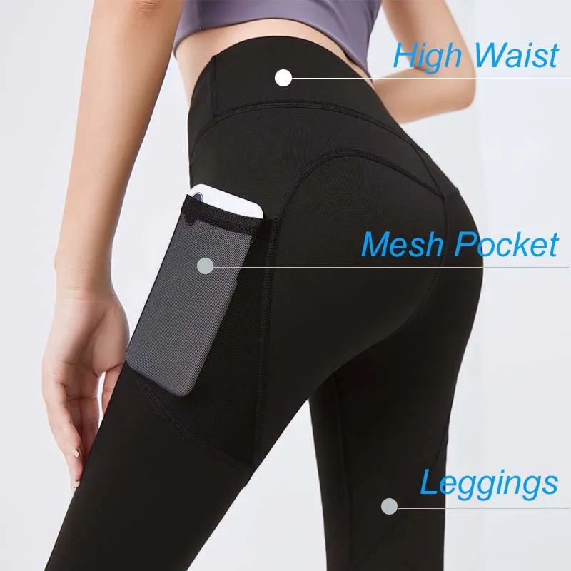 

Yoga Pants With Pockets Women Naked Feeling Leggings Women Tummy Control Jogging Tights Female Fitness Pants Seamless High Waist