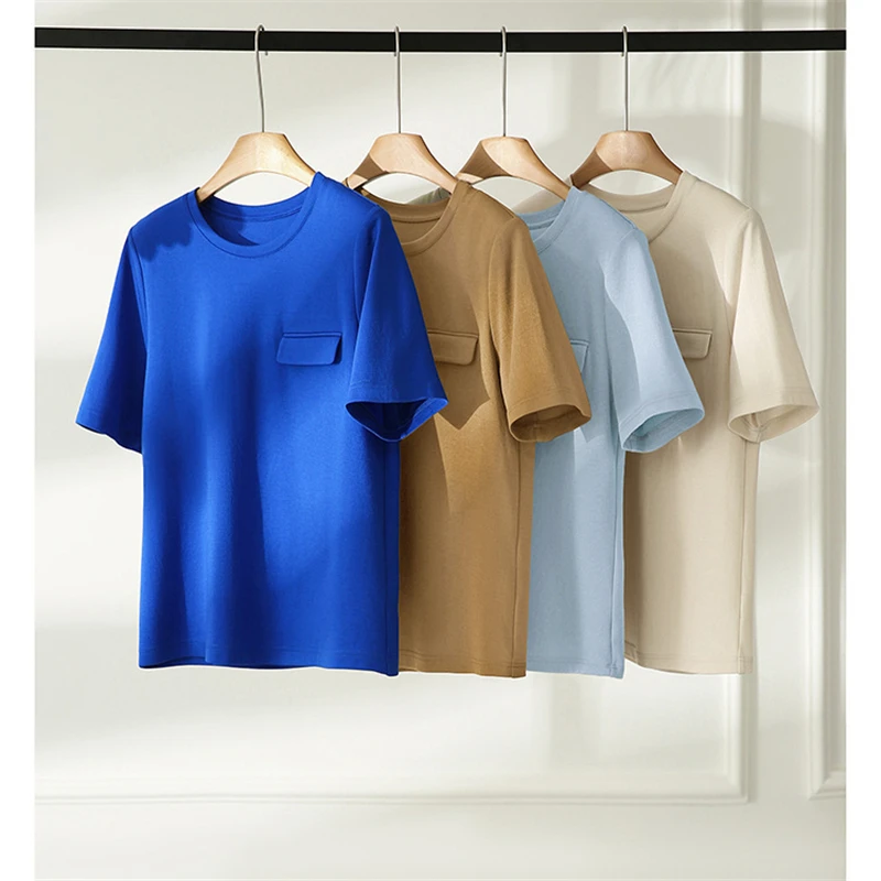 

Summer Short Sleeve T Shirts Women Solid Color T-shirt Basic Casual Top Tee Harajuku Streetwear Female Loose T Shirt Y2K Clothes