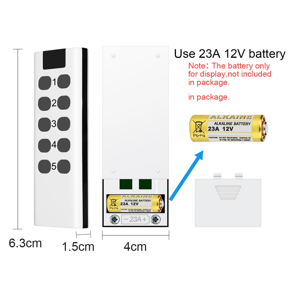 Пульт дистанционного управления с вилкой для системы умный дом 433 МГц 220 В 16 А