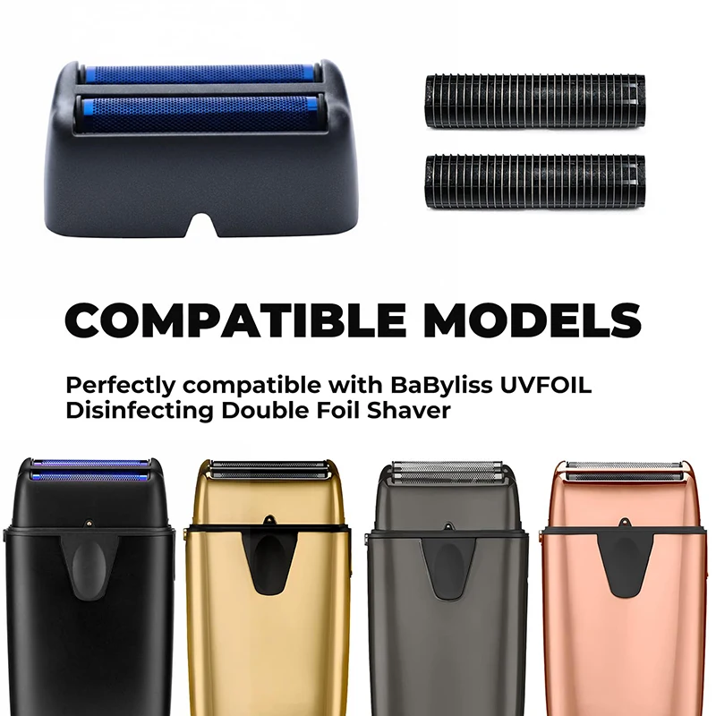 Фото Сменный комплект фольги и режущей головки для электробритв Babyliss PRO UV Double Foil FXLFS2 - предназначены только для использования с бритвами с УФ-фольгой. №4