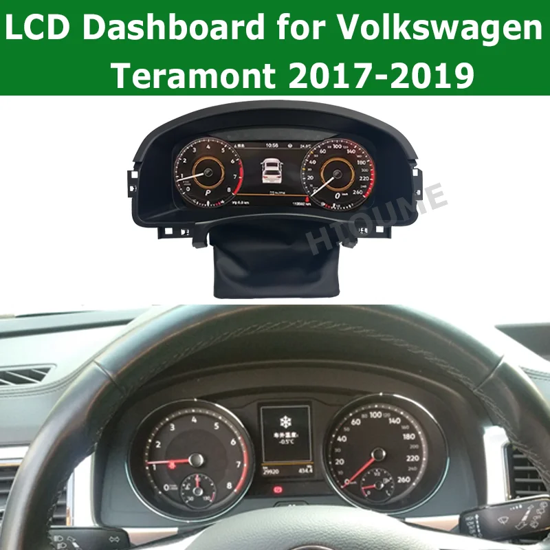 

2023Lates Car Digital LCD Meter Instrument For Volkswagen Teramont 2017-2019 Smart Speedmeters Dashboard Cluster Virtual Cockpit