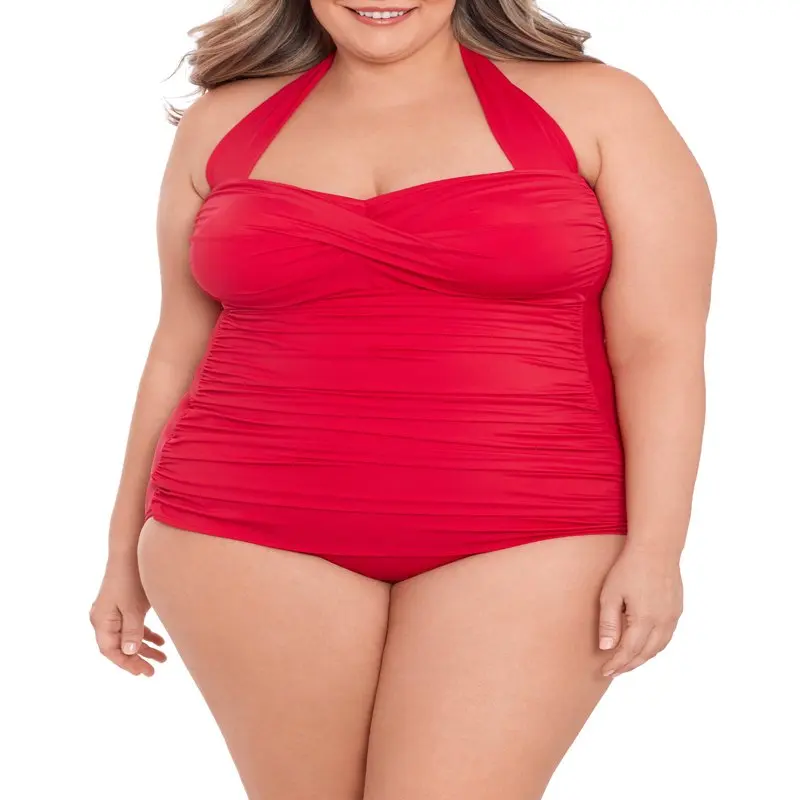 

Женский однотонный Цельный купальник-футляр