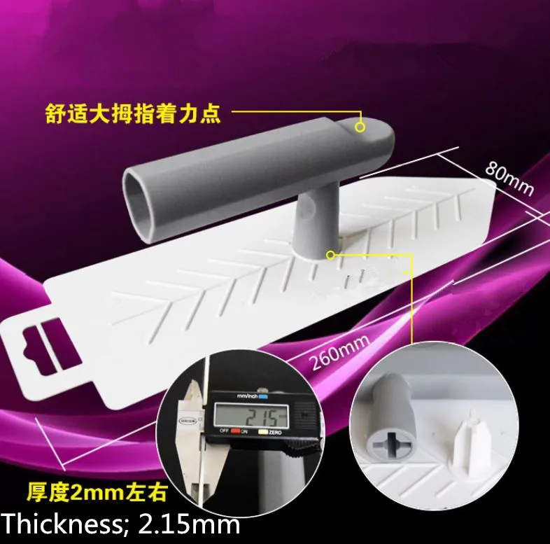 26x8 см заостренная пластиковая доска для вытирания строительные инструменты Плитки Для Вытирания серый нож декоративный шпатель