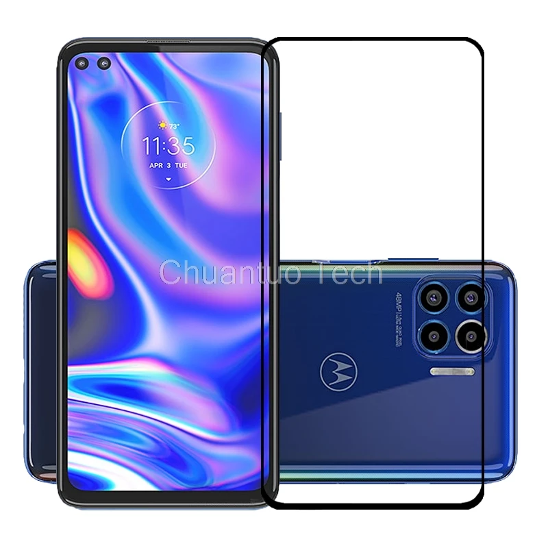 

Защитная пленка на весь экран для Motorola, оригинальная Защитная пленка с защитой от царапин, закаленное стекло для Moto, одинаковая оптика, мото...