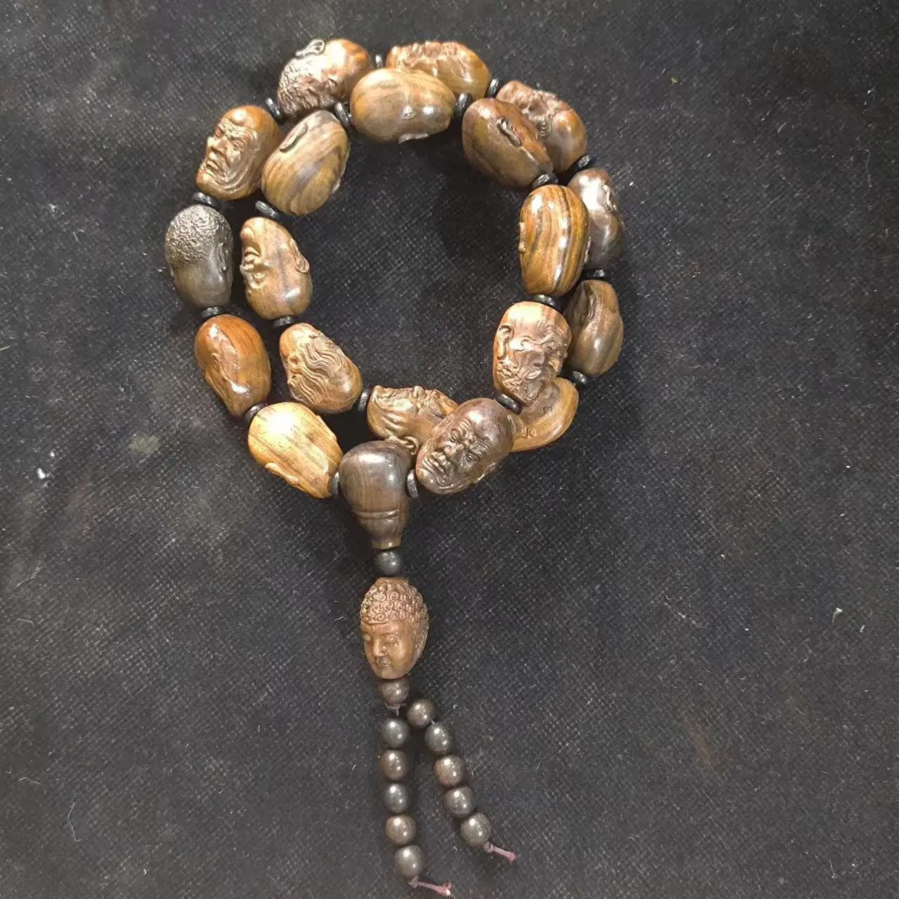 

1pcs/lot Eighteen Arhat Beads Bracelet Necklace Tibetan folk old stuff Buddhism plant nuts seeds Collection jewelry amulet taki