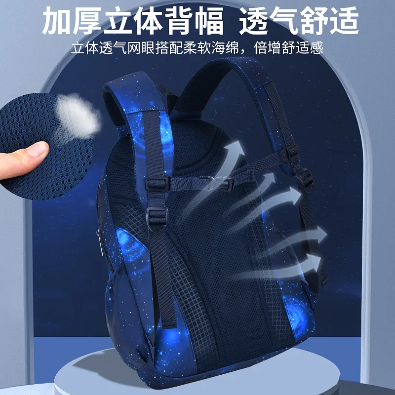 Large Capacity School Bags Senior Grade 1-3-6 Mochilas for Boys New Primary Children Bag Pack Side Refrigerator Student Backpack