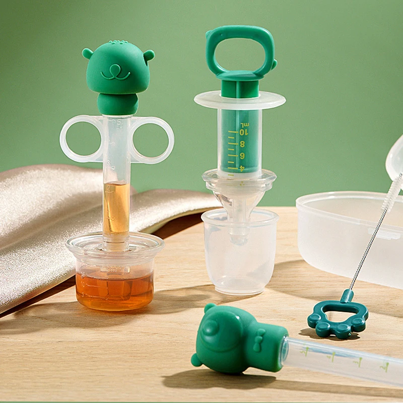 

New Cute Bear Baby Medicine Feeder Infant Needle Feeder Squeeze Medicine Dropper Newborn Smart Medicine Dispenser Baby Stuff