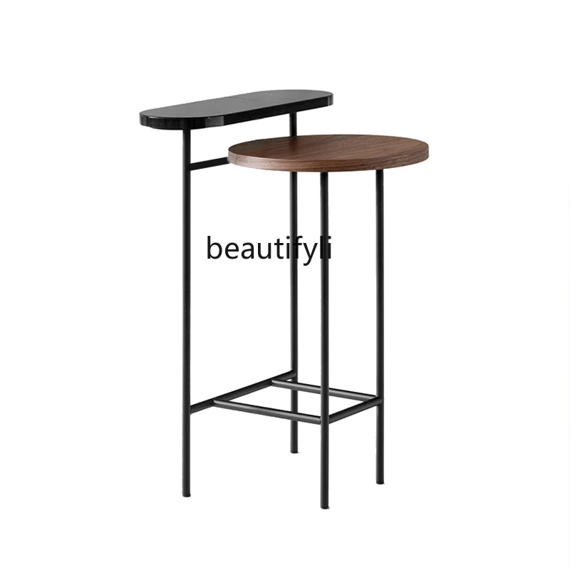 

yj Nordic Mild Luxury Marble Multi-Layer Palette Side Table Sofa Side Table Side Table Leisure Cafe Coffee Table