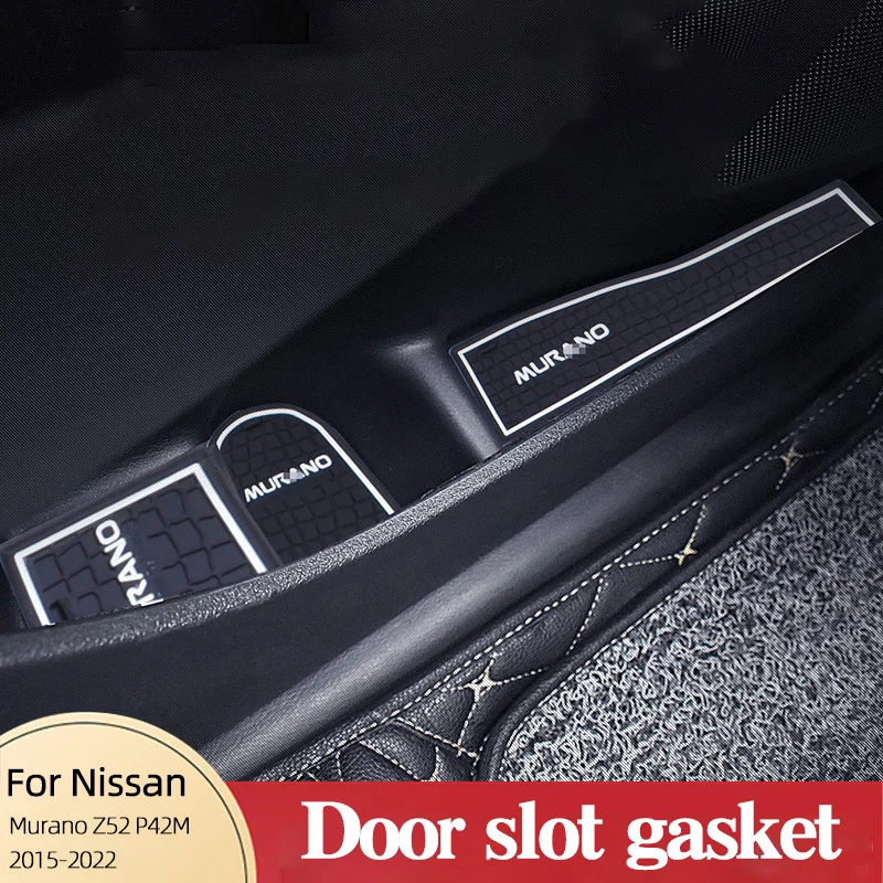 

Коврик для паза двери автомобиля для Nissan Murano Z52 P42M 2015-2022 Противоскользящие коврики с отверстиями для внутренней отделки автомобиля аксессуа...