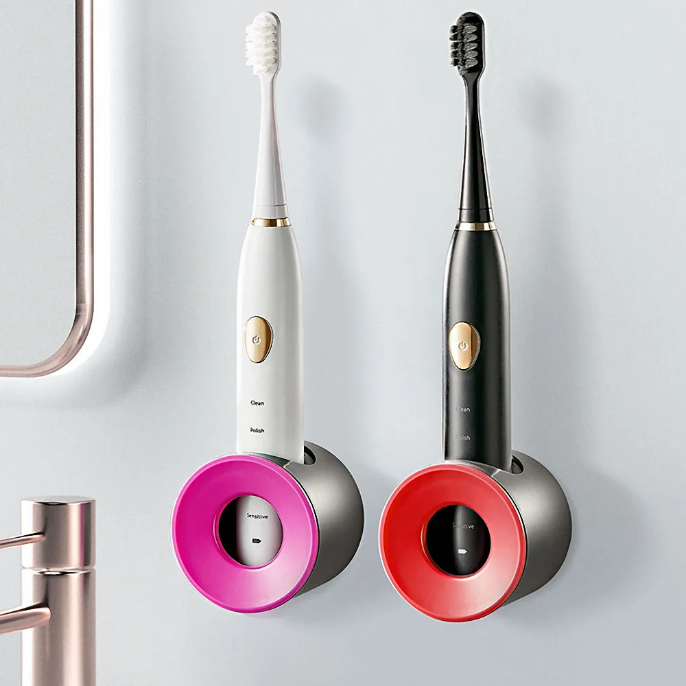 

Wall-mounted ABS Electric Toothbrush Holder Rack Non-trace Toothbrush Stand Base Stand Shaver Holders Home Bathroom Accessories