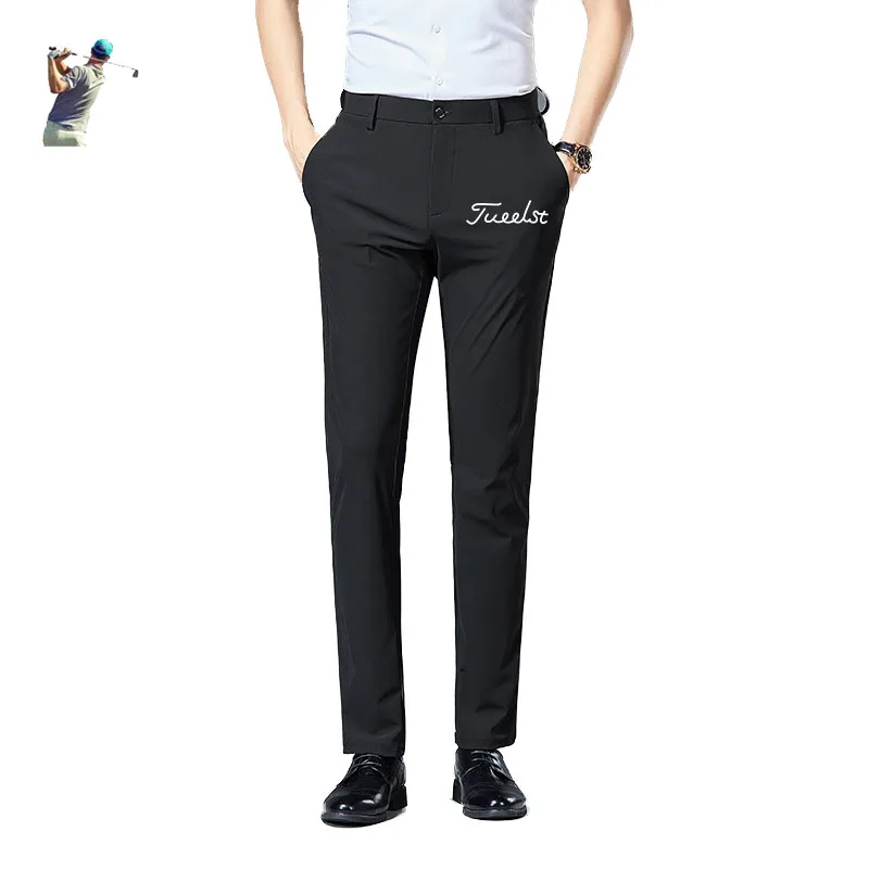 

New Golf Apparel Outdoor Sports Length Pants Comfortable Breathable Black Casual Pants