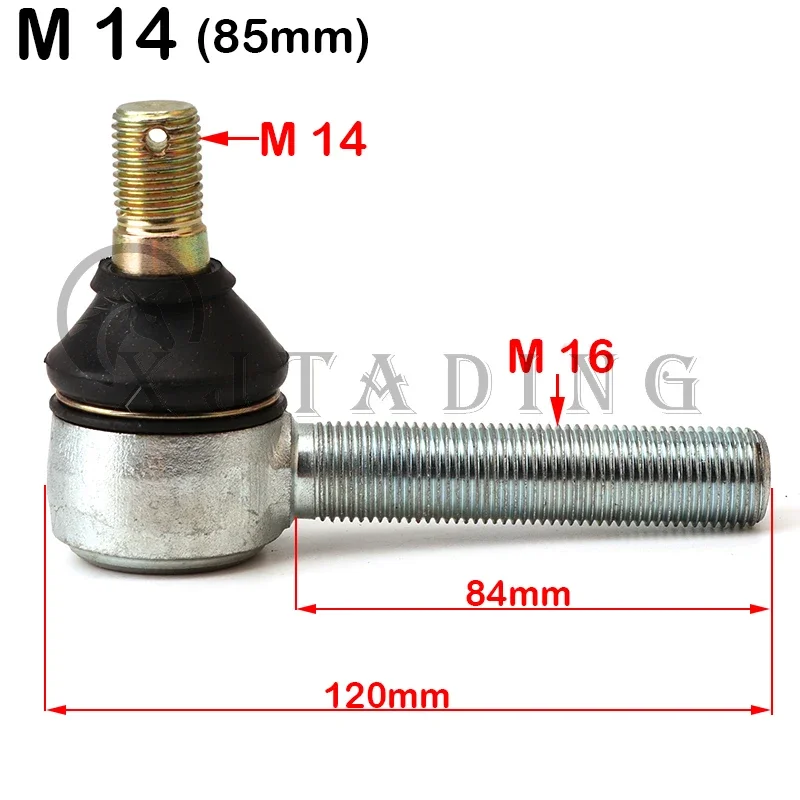 

1 шт. 65/75/85 мм резьба M12/M14 Регулируемый комплект шаровых шарниров для 125cc150cc 200cc 250cc Китай ATV Go Kart UTV Buggy Quad Bike Запчасти