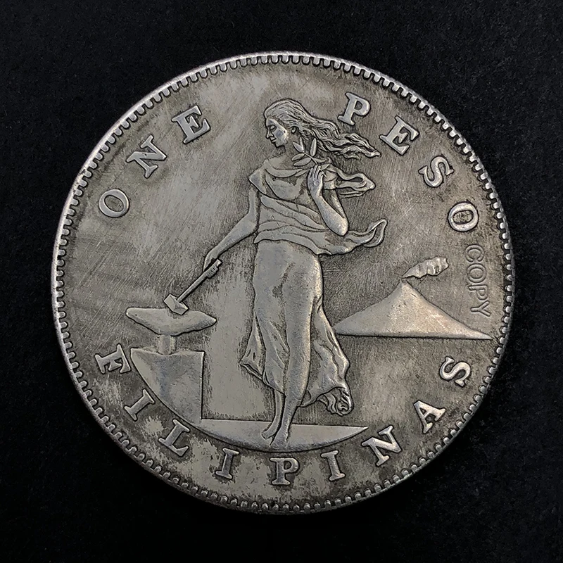 1906 Филиппинская 1 богиня песо античная памятная медаль монета на удачу США