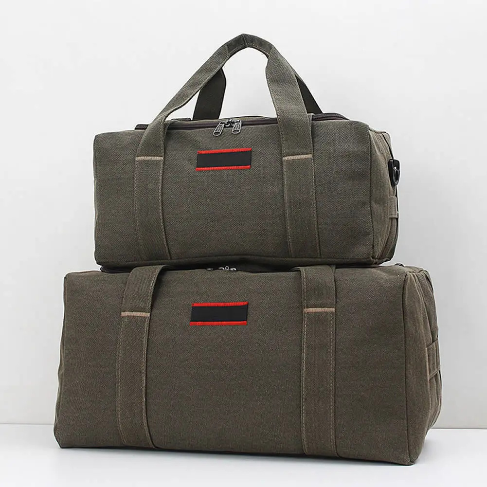 

Холщовые дорожные сумки для мужчин и женщин, вместительный чемодан для ручной клади, дорожная сумка на большие расстояния, мешок для хранен...