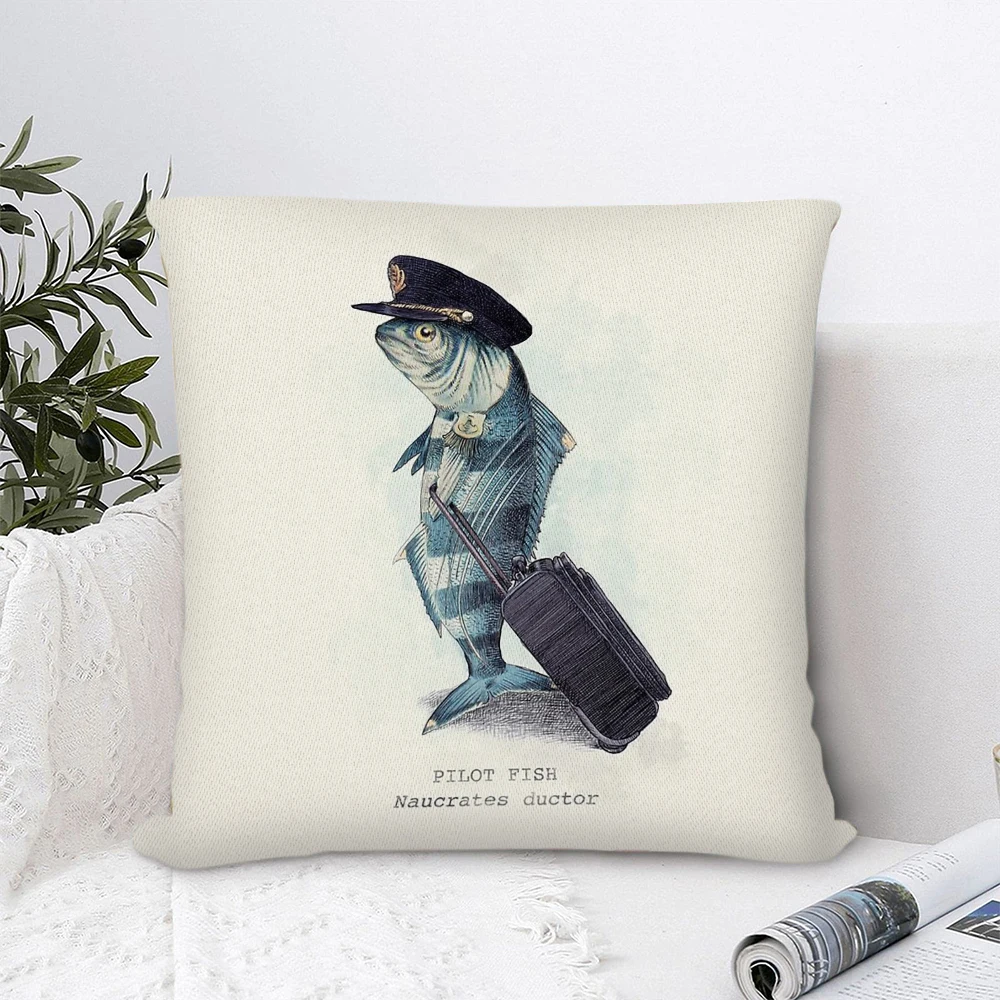 

The Pilot Polyester Pillow Cover Decorative Pillows for Sofa Bedroom Pillow Cases Home Decor Cushion Covers 45*45cm