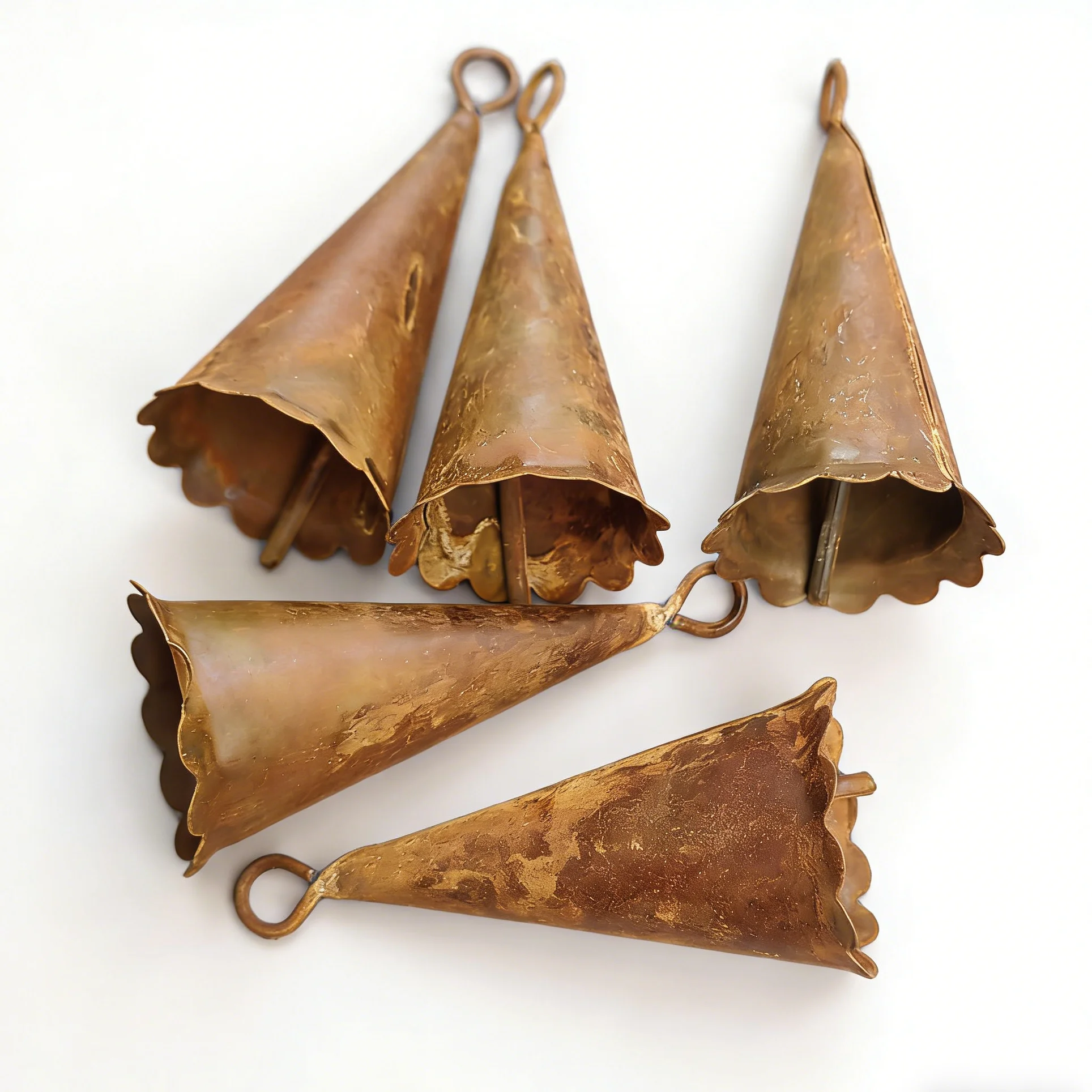 

Металлические винтажные колокольчики для рождественского декора