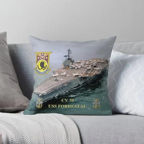 

Cv 59 Uss наволочка с принтом Forrestal модная Автомобильная модная декоративная домашняя наволочка для дивана квадратные подушки не входят в комп...