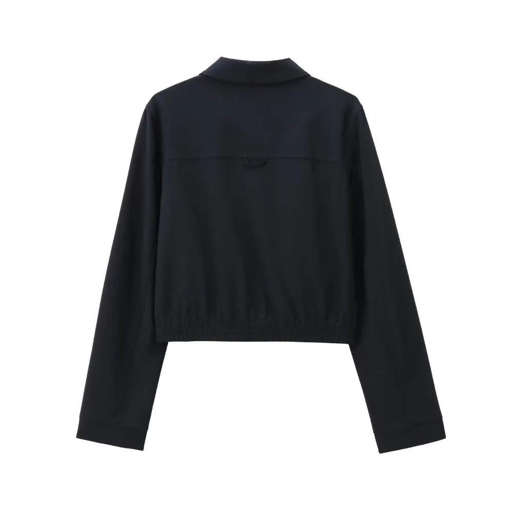 TRAF ZR High Street Relaxation Осенние модные женские куртки 2024 базовые короткие пальто с